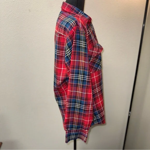 Vintage High Sierra by Mervyn's Red Plaid Flannel Shirt. Unisex. Medium - Picture 4 of 7